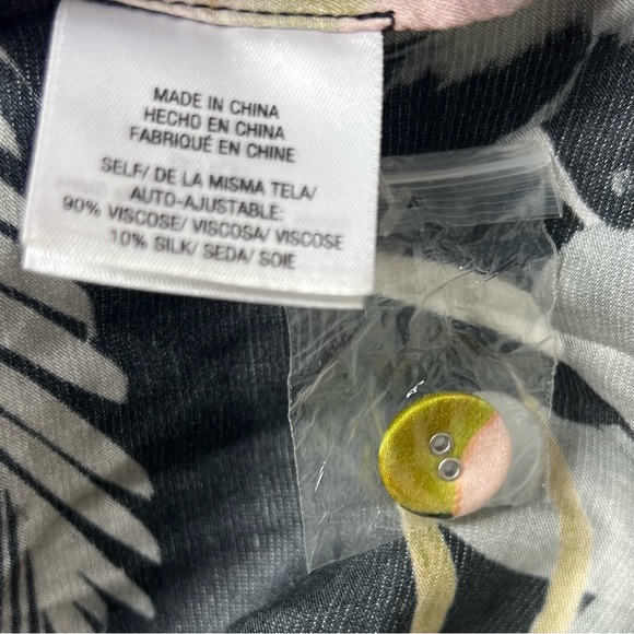 Favorite Daughter Maxi Skirt Womens 16 Button Front Silk Blend Black Floral - Picture 5 of 9